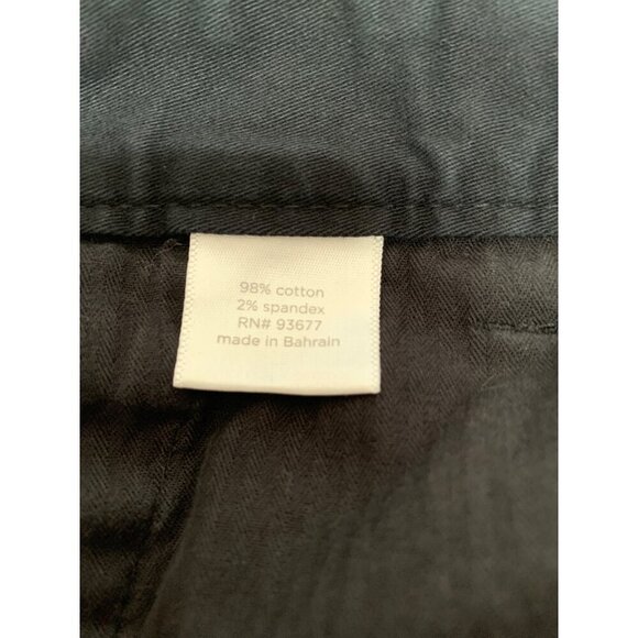 JCP Mens Black Cotton/Spandex Blend Chinos Size 36X30 VTG - Picture 4 of 4